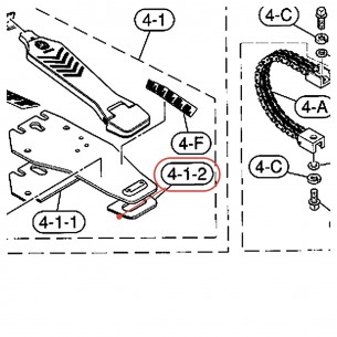 Pedal Base Rubber (6) - DFP9410 / DFP9310 / DFP8210 - YAMAHA U0628450