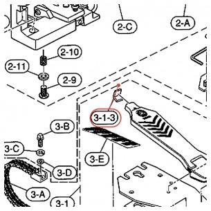 Chain Leather (2) - DFP9310 / FP9310 / DFP9315 Pedal - YAMAHA U0628540