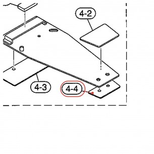 Pedal Base Rubber Small v5 - DFP8110S / DFP7210 - YAMAHA U0628570