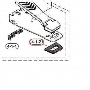 Pedal Base Rubber (8) - DFP9415 / DFP9315 / DFP8215 - YAMAHA U0628610