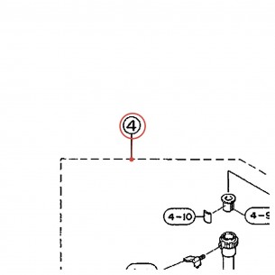 Piètement complet Ø25,4 v2 P pour pédale charleston HS820 - YAMAHA U0630061