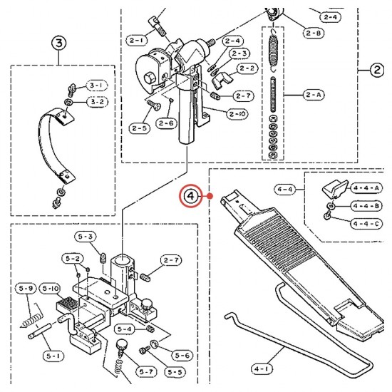 Bass Drum Pedal Toe Stop Assembly - FP910 - YAMAHA U0630202