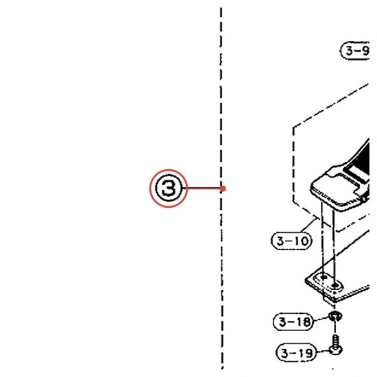 Piètement complet pour charleston à câble WHS850 / WHS850S - YAMAHA U0630920