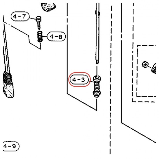 Ressort complet (D-2) pour pédale charleston HS730 - YAMAHA U0631070