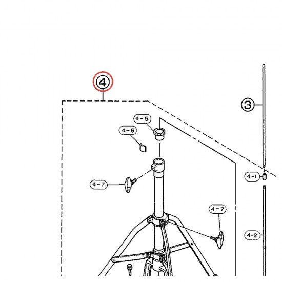 Semelle de pédale charleston (D-2) complète - HS630 - YAMAHA U0631180