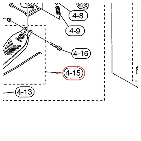 Semelle de pédale charleston (E) sous-ensemble v3 - HS1000 / HS950 - YAMAHA U0631419