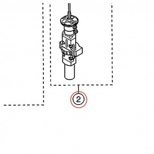 Corps principal complet v2 pour charleston fermé CHH920 - YAMAHA U0631580