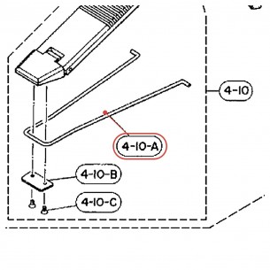 Biellette de semelle pour pédale charleston HS-701D / HS520 / HS920 - YAMAHA U0633211