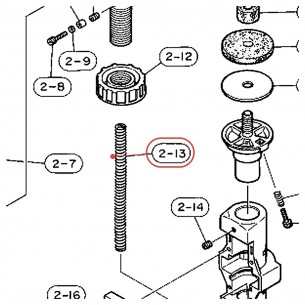Ressort de pédale charleston HS-701D / HS520 / CHH910 - YAMAHA U0633301