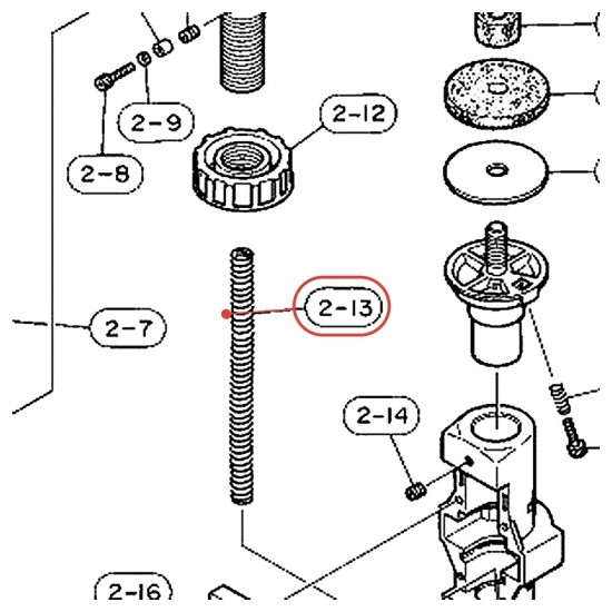 Ressort de pédale charleston HS-701D / HS520 / CHH910 - YAMAHA U0633301