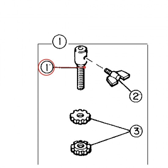 Hi-Hat Bottom Clutch Bolt (A-2) - HS820 / HS920 / CHH910 / HipGig - YAMAHA U0633370
