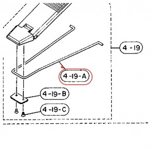 Hi-Hat Stand Footboard Linkage (G) - HS930 - YAMAHA U0634400
