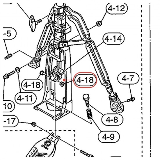 Hi-Hat Stand Bush Ø5 - HS1000 / HS1100 / HS950 - YAMAHA U0637500