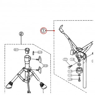 Snare Stand Rotary Nut M18 - YAMAHA U0647100