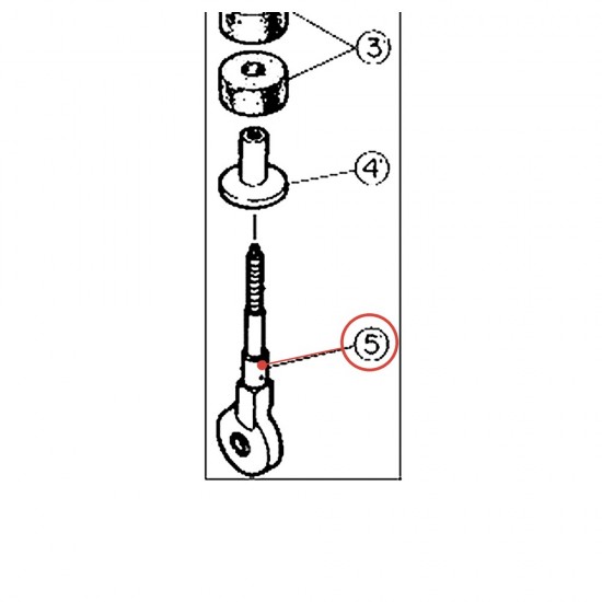 Cymbal Stand Tilter D Top Section CS730/735 - YAMAHA U0650641