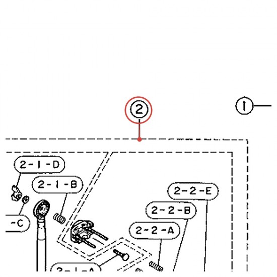 Cymbal Stand Upper Tube (A)-2 CS-905/955 - YAMAHA U0651260