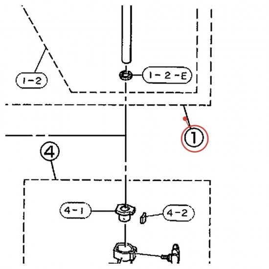 Cymbal Stand Upper Tube Tilter Assembly CS-930 - YAMAHA U0651310