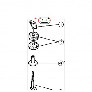 Cymbal Stand Tilter E Top Section CS630/635 - YAMAHA U0651370