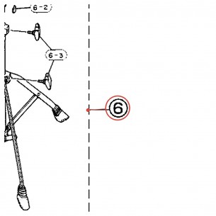 Cymbal Stand Complete Base Section 22.2 x 365 CS-630/635 - YAMAHA U0651410