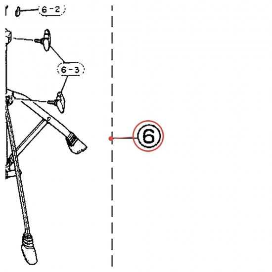 Cymbal Stand Complete Base Section 22.2 x 365 CS-630/635 - YAMAHA U0651410