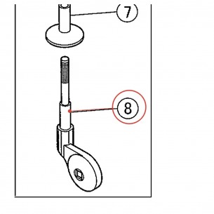 Cymbal Stand Tilter (F) Top Section CS925/945/940 - YAMAHA U0651580