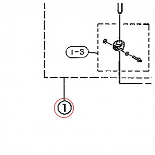 Perche complète stand perche 11 CH743/745 - YAMAHA U0651685
