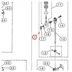 Perche stand perche 11 v2 CH755/CS755 - YAMAHA U0651706