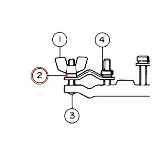 Tilter Adjustment Bolt ETS-901 CSAT914 - YAMAHA U0653350