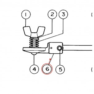Barre de tilter pour support de cymbale CSAT910 - YAMAHA U0660150