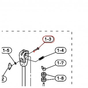 Vis à tête bombée collet carré L 40 CH750/755 - YAMAHA U0663210