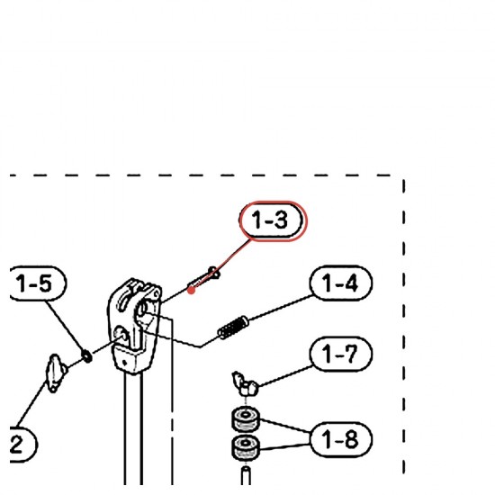 Carriage Bolt L 40 CH750/755 - YAMAHA U0663210