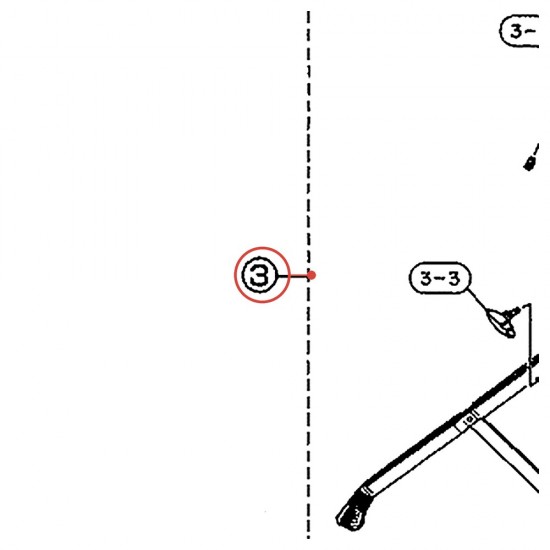 Piètement complet stand de tom 28,6 x 410 WS-840A/850 - YAMAHA U0670516