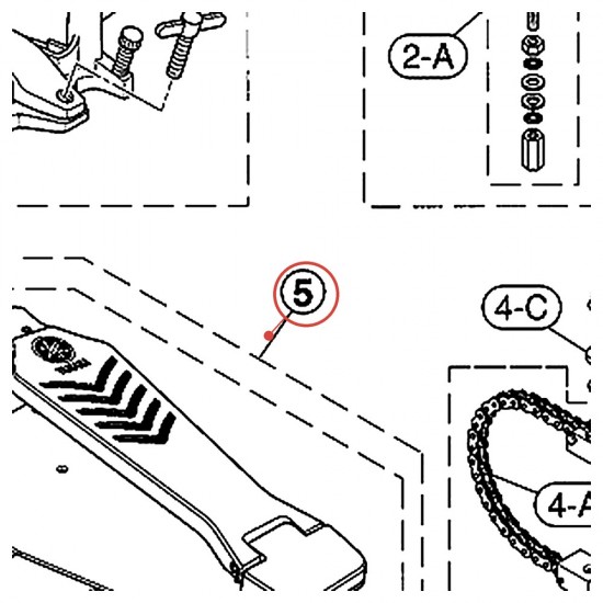Pedal Footboard (E)3 Assembly v7 DFP7210 FP7210 - YAMAHA U0680260