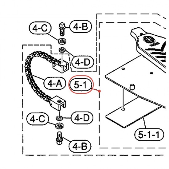 Semelle de pédale (E)3 v7 seule DFP7210 FP7210 - YAMAHA U0680263