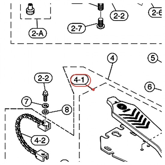 Pedal Footboard (E) 3 Sub-Assembly v7-2 DFP8215 FP8215 - YAMAHA U0680578