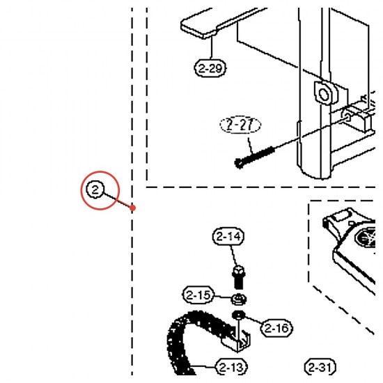 Cadre de pédale (J) simple avec semelle v3 FP8500C - YAMAHA U0681140