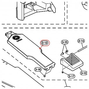 Semelle de pédale (G) seule FP9500C DFP9500C - YAMAHA U0681150