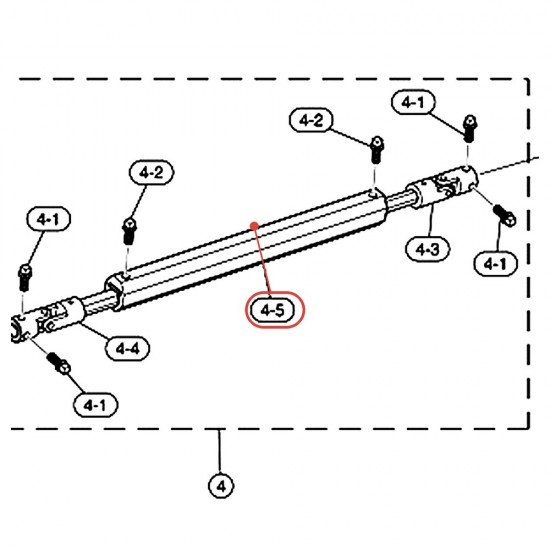 Double Pedal Universal Joint Main Body Assembly DFP9500 DFP8500C - YAMAHA U0681170