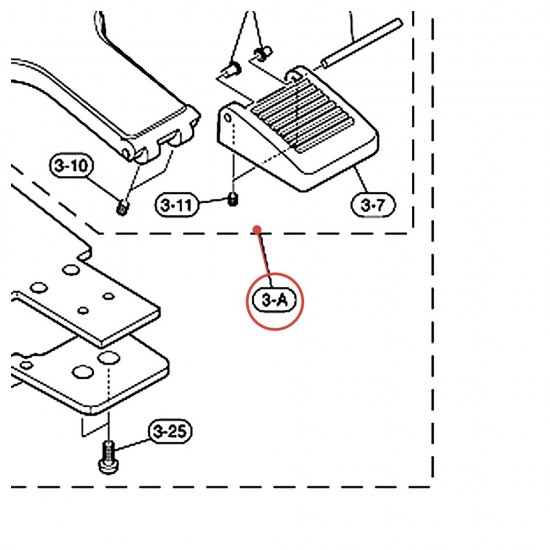 Pedal Footboard (G) Assembly D FP9500D DFP9500D - YAMAHA U0681180