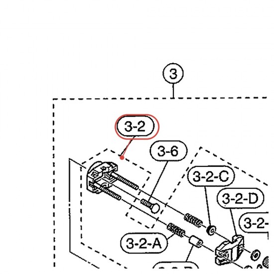 Open Clamp Base (A)-3 Assembly CS-915 CH925 - YAMAHA U0690160