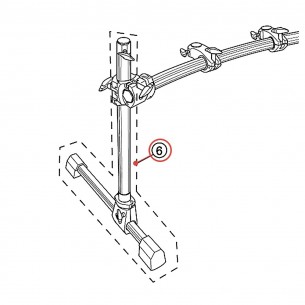 Tube de perche 23 pour rack HXR2L2 - YAMAHA U0690830