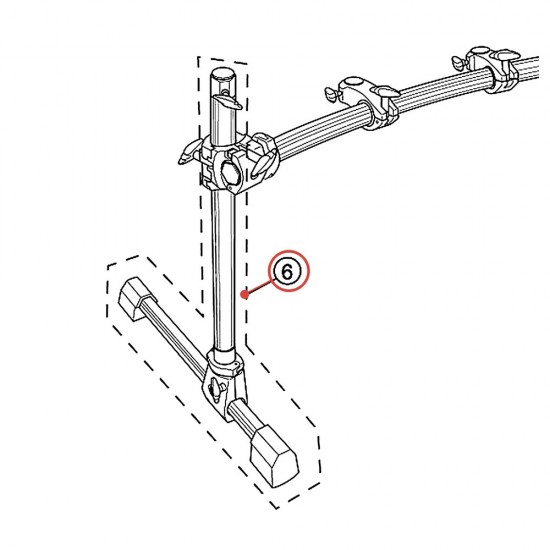 Tube de perche 23 pour rack HXR2L2 - YAMAHA U0690830