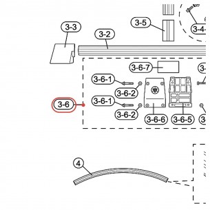 Clamp en T arrière de rack HXR2L2 - YAMAHA U0692320