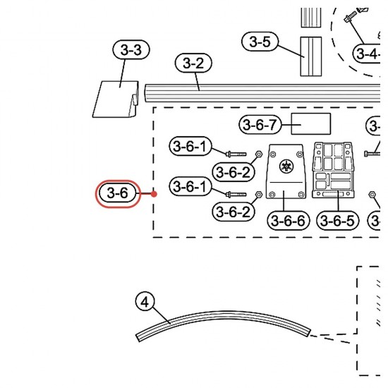Clamp en T avant de rack HXR2L2 - YAMAHA U0692330