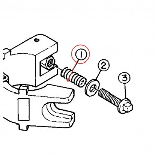 Spring 7 x 17 for MC Clamp - YAMAHA U0693140