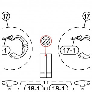 Manchon de clamp de rack HXR2L2 - YAMAHA U0697270