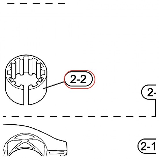 Rack Clamp Sleeve v3 HXR2L2 - YAMAHA U0697310