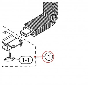 Clamp de tube (S) BKS100 BKS110 - YAMAHA U0720860