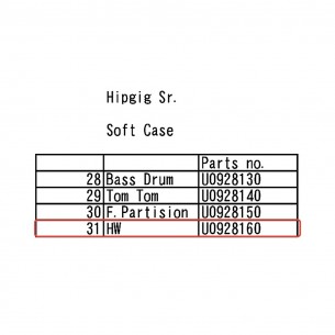 HipGig SR Hardware Soft Case - YAMAHA U0928160