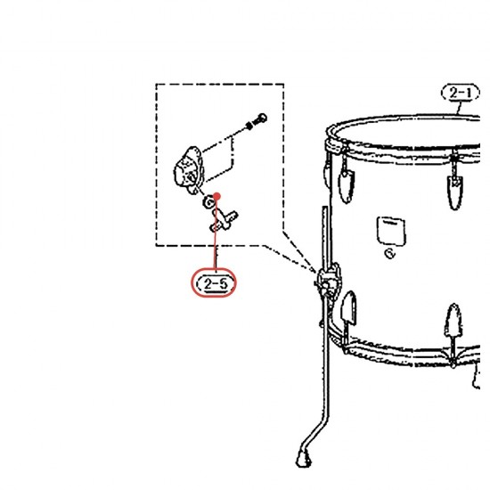 Embase de pied de tom basse complète DP - YAMAHA U0960100